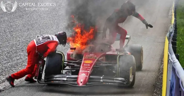 car over-heated during race