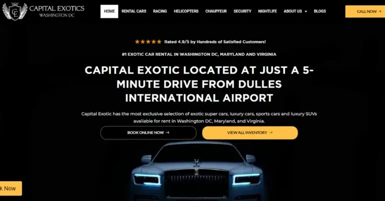 Build A User-Friendly Website for car rental business