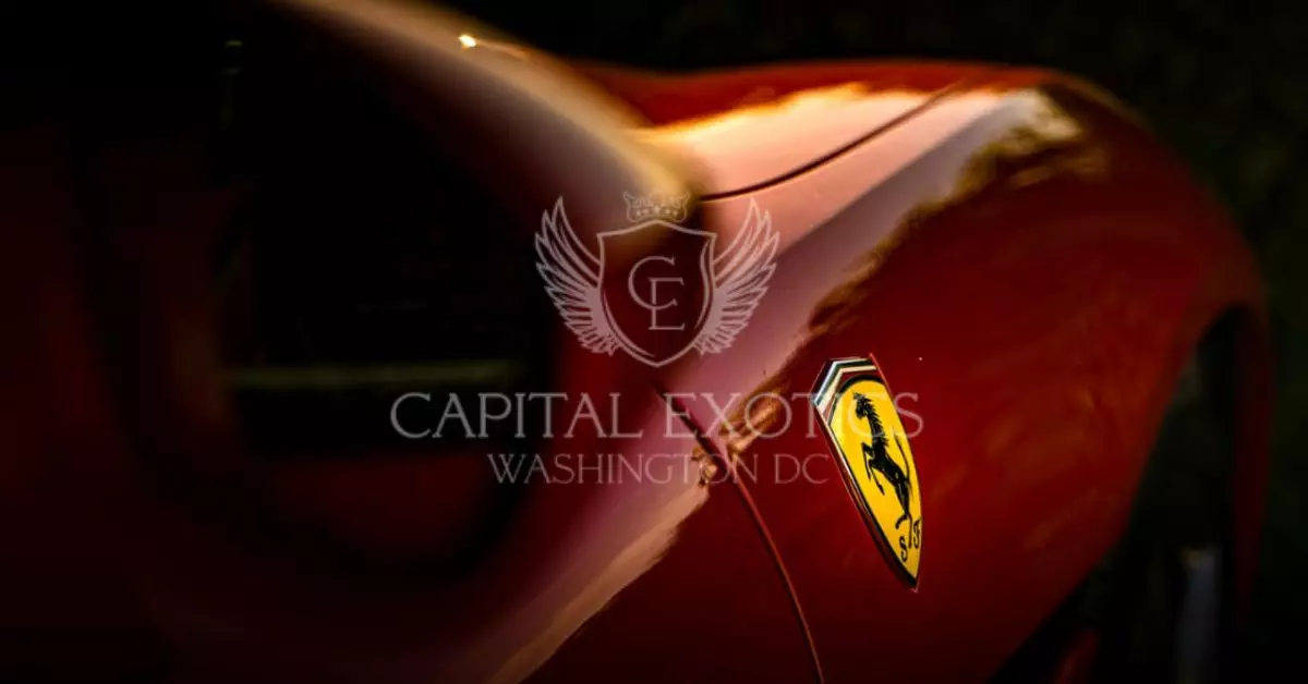 Ferrari rental options at Capital Exotic in Washington, D.C., Maryland, and Virginia.