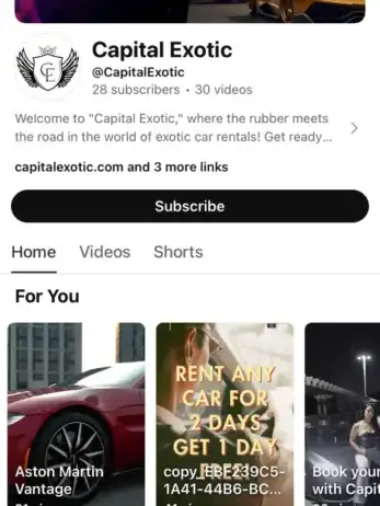 YouTube social media platform