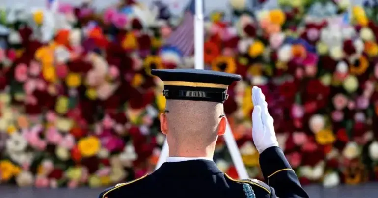 Ceremony at Arlington National Cemetery - Arlington, Virginia