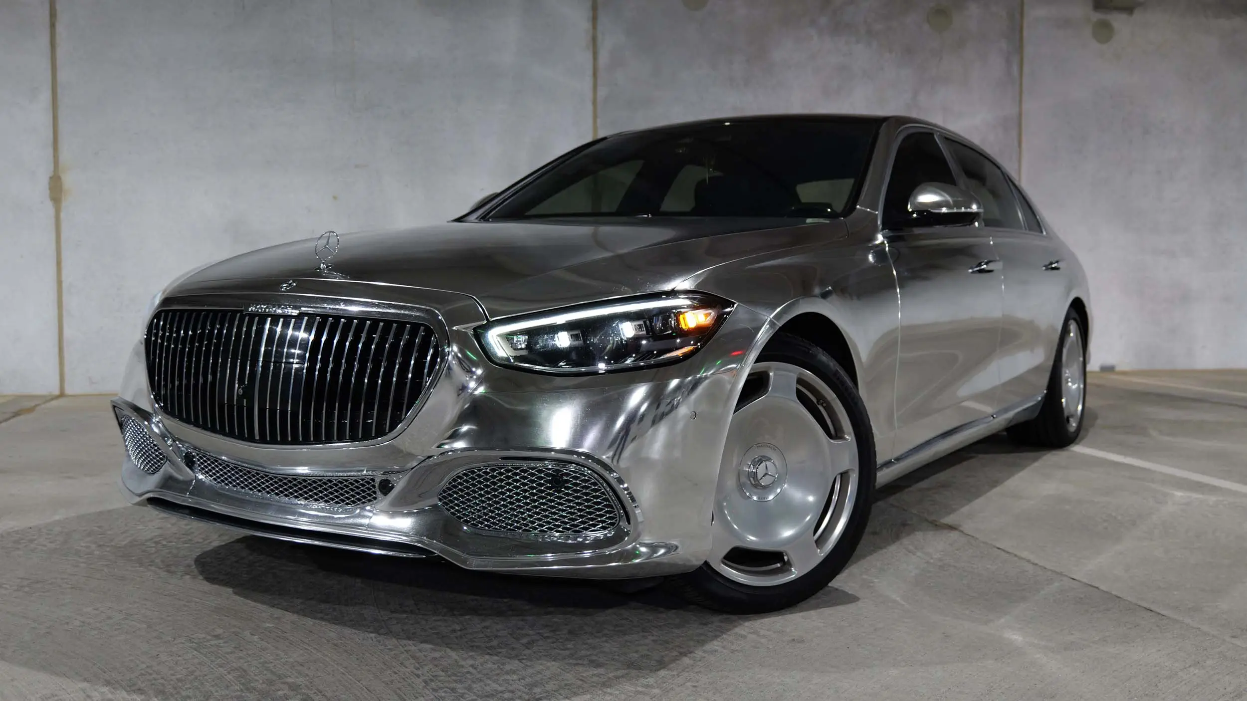 ‘Kanye West Maybach’ Full Chrome - Front View